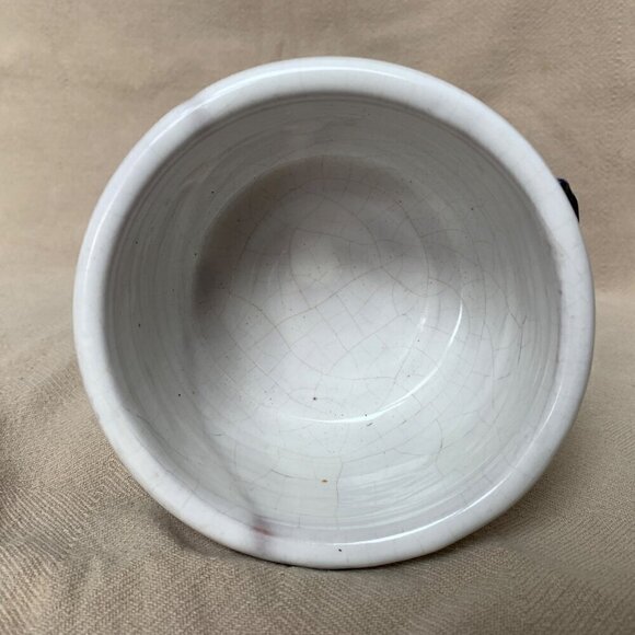 Vintage Handmade Pottery Small Bowl With Blue Birds on Sides - Picture 9 of 9